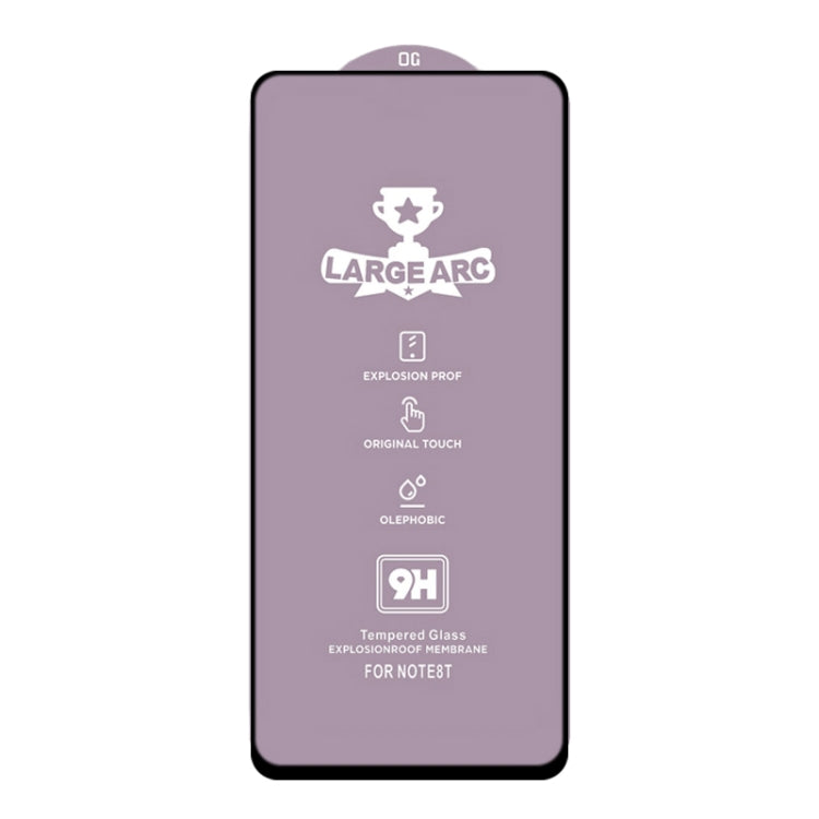 For Xiaomi Redmi Note 10 9H HD Large Arc High Alumina Full Screen Tempered Glass Film