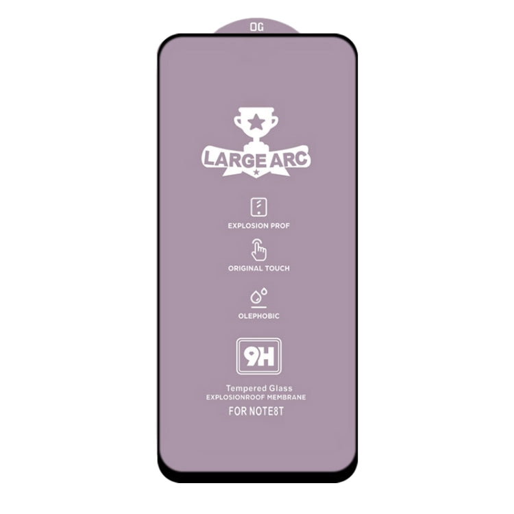 For Xiaomi Mi 10T Lite 5G 9H HD Large Arc High Alumina Full Screen Tempered Glass Film