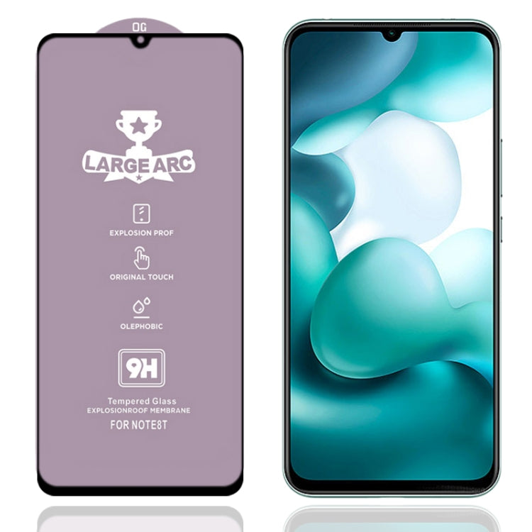 For Xiaomi Mi 10 Youth 5G 9H HD Large Arc High Alumina Full Screen Tempered Glass Film
