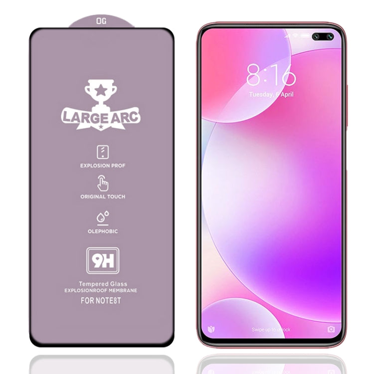 For Xiaomi Poco X2 9H HD Large Arc High Alumina Full Screen Tempered Glass Film