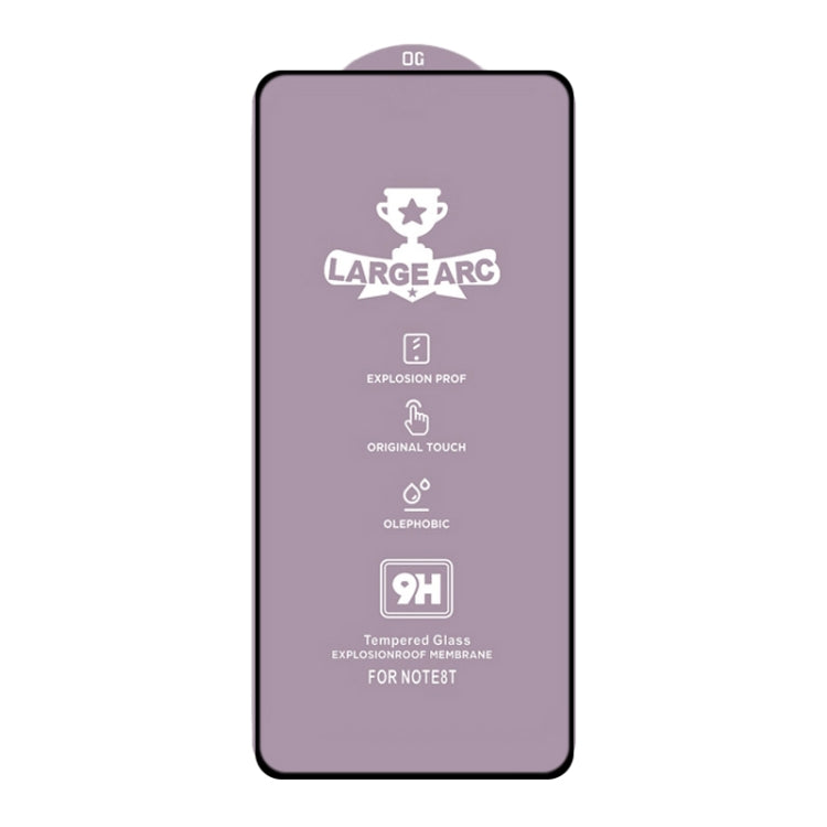 For Xiaomi Poco F2 Pro 9H HD Large Arc High Alumina Full Screen Tempered Glass Film