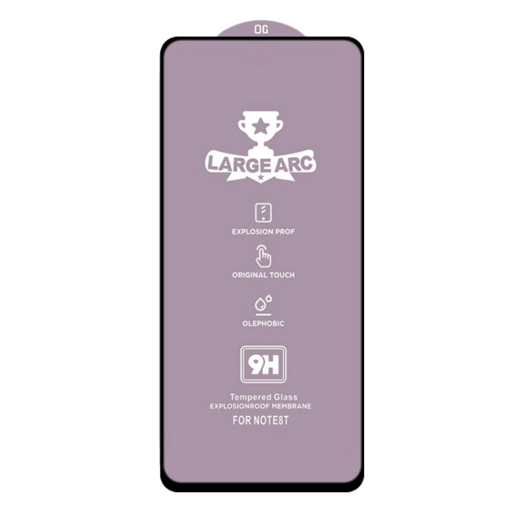 For Xiaomi Poco M2 Pro 9H HD Large Arc High Alumina Full Screen Tempered Glass Film