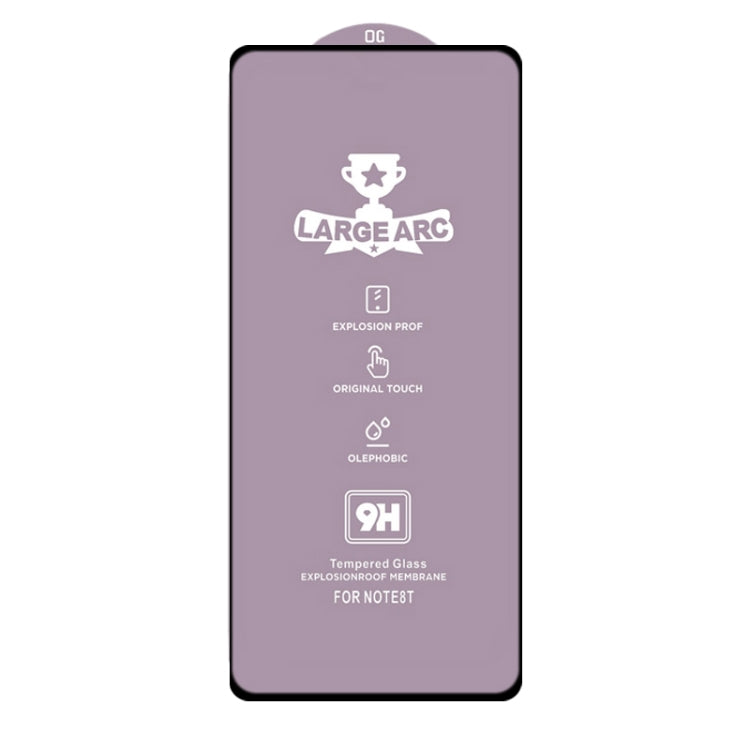 For Xiaomi Poco X3 NFC 9H HD Large Arc High Alumina Full Screen Tempered Glass Film