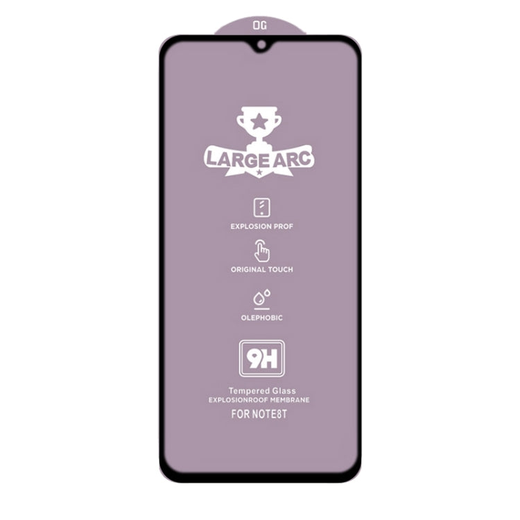 For Xiaomi Poco C3 9H HD Large Arc High Alumina Full Screen Tempered Glass Film