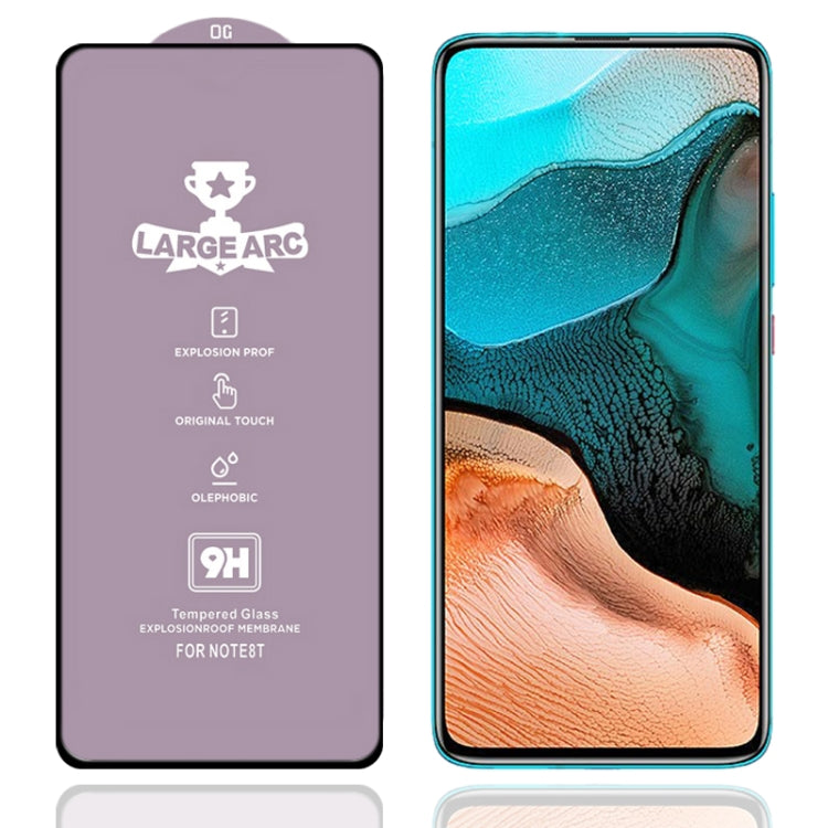 For Xiaomi Redmi K30 Pro 9H HD Large Arc High Alumina Full Screen Tempered Glass Film
