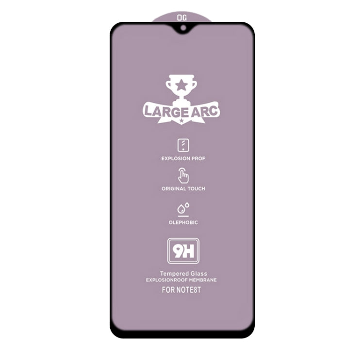 For Xiaomi Redmi 9 Prime 9H HD Large Arc High Alumina Full Screen Tempered Glass Film
