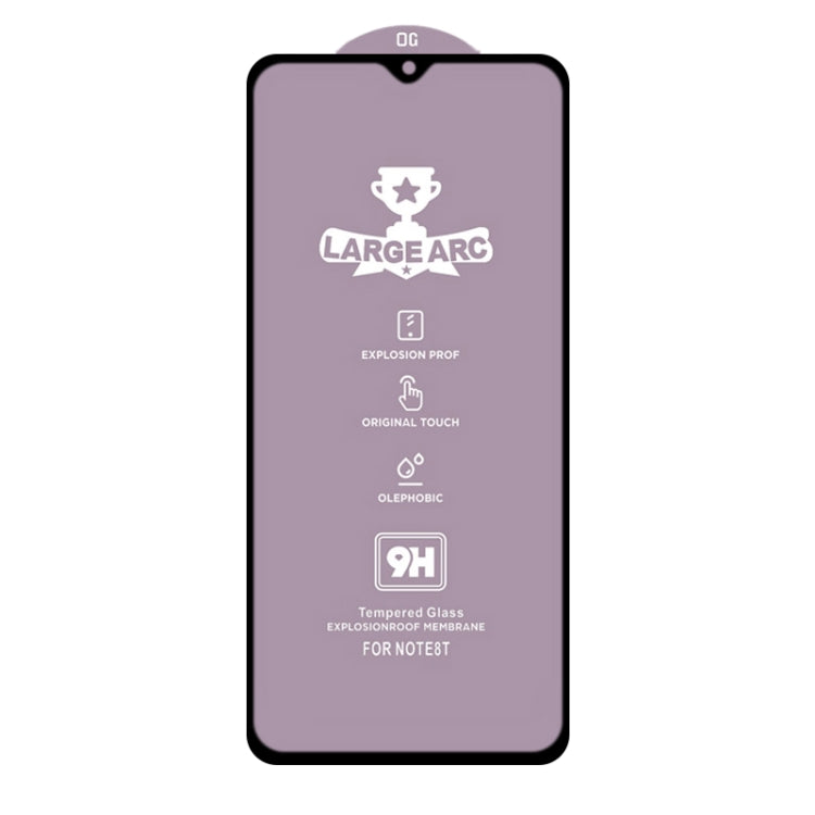 For Xiaomi Redmi 9 (India Version) 9H HD Large Arc High Alumina Full Screen Tempered Glass Film