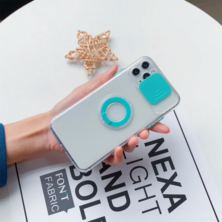 For iPhone 12 mini Sliding Camera Cover Design TPU Protective Case with Ring Holder