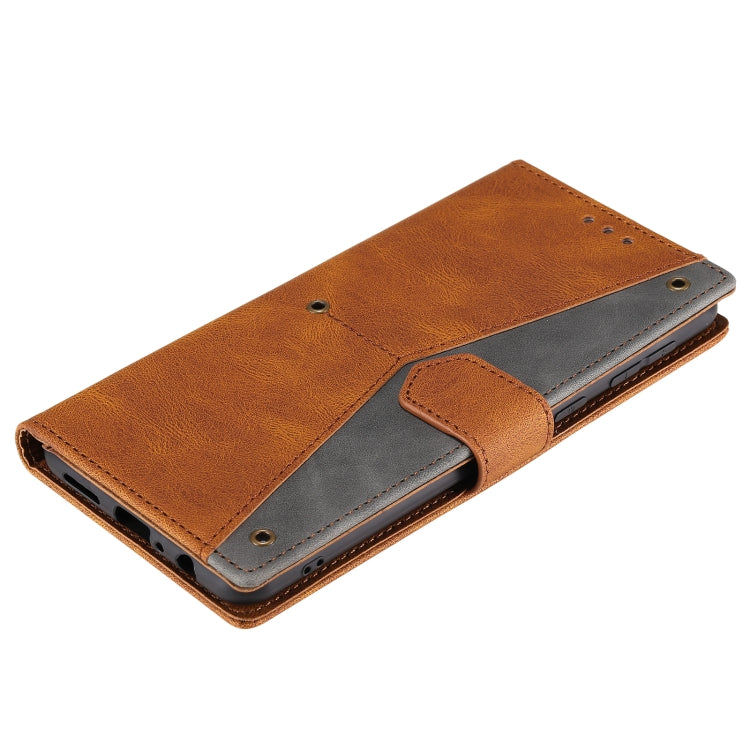 For Samsung Galaxy A21 Stitching Calf Texture Horizontal Flip Leather Case with Holder & Card Slots & Wallet