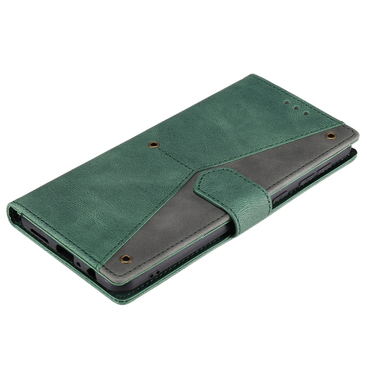 For Samsung Galaxy A21 Stitching Calf Texture Horizontal Flip Leather Case with Holder & Card Slots & Wallet