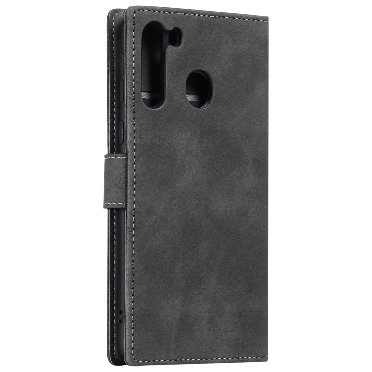 For Samsung Galaxy A21 Stitching Calf Texture Horizontal Flip Leather Case with Holder & Card Slots & Wallet
