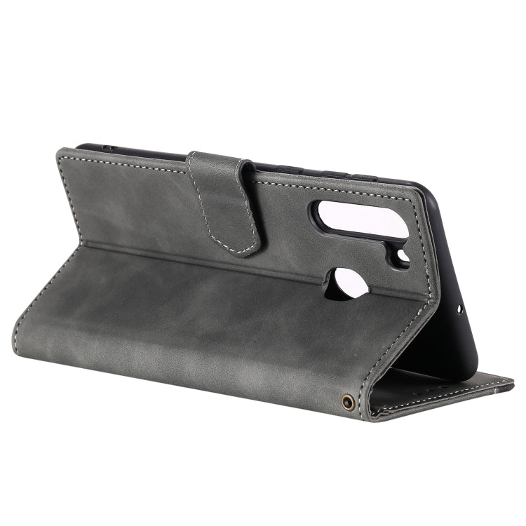 For Samsung Galaxy A21 Stitching Calf Texture Horizontal Flip Leather Case with Holder & Card Slots & Wallet