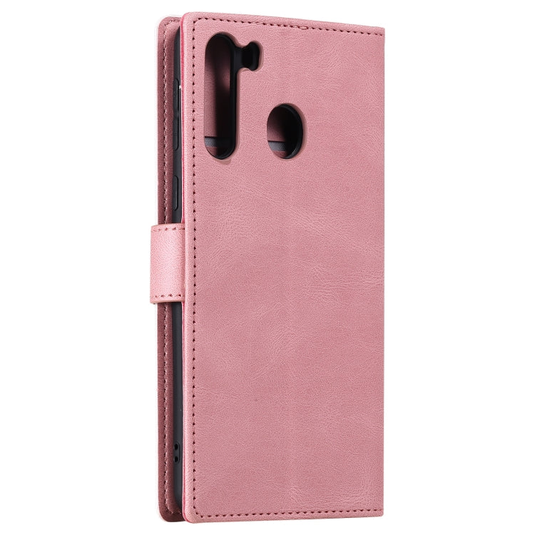 For Samsung Galaxy A21 Stitching Calf Texture Horizontal Flip Leather Case with Holder & Card Slots & Wallet
