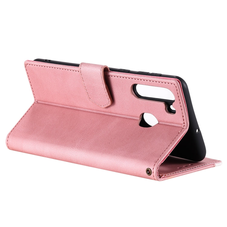 For Samsung Galaxy A21 Stitching Calf Texture Horizontal Flip Leather Case with Holder & Card Slots & Wallet