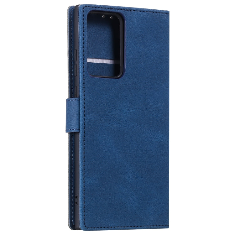 For Samsung Galaxy Note20 Ultra Stitching Calf Texture Horizontal Flip Leather Case with Holder & Card Slots & Wallet