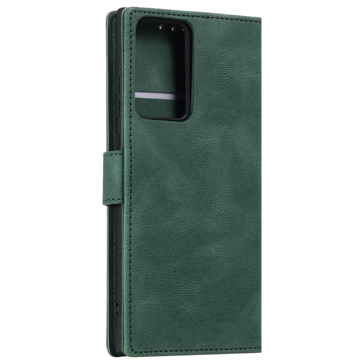 For Samsung Galaxy Note20 Ultra Stitching Calf Texture Horizontal Flip Leather Case with Holder & Card Slots & Wallet