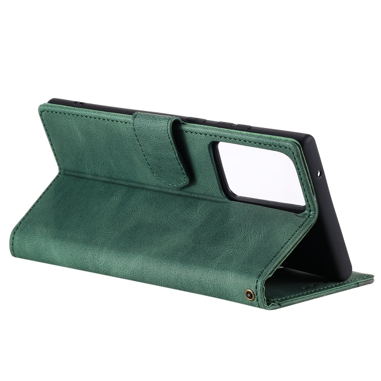For Samsung Galaxy Note20 Ultra Stitching Calf Texture Horizontal Flip Leather Case with Holder & Card Slots & Wallet