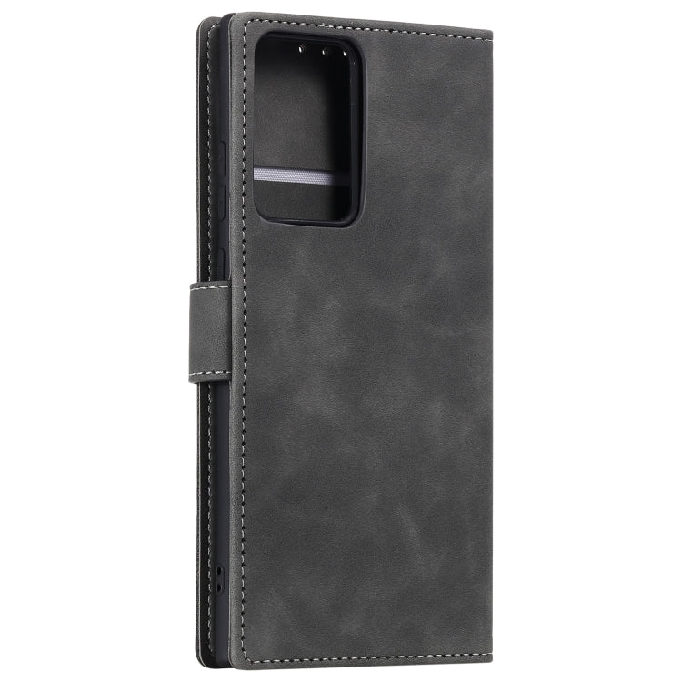 For Samsung Galaxy Note20 Ultra Stitching Calf Texture Horizontal Flip Leather Case with Holder & Card Slots & Wallet