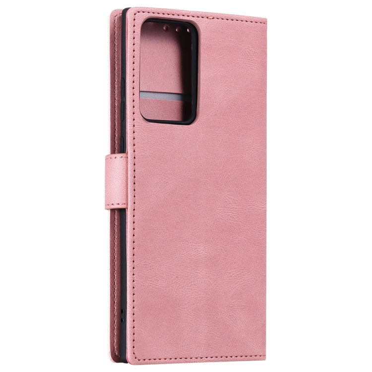 For Samsung Galaxy Note20 Ultra Stitching Calf Texture Horizontal Flip Leather Case with Holder & Card Slots & Wallet
