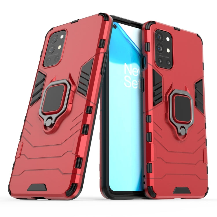 For OnePlus 9R Shockproof PC + TPU Protective Case with Magnetic Ring Holder