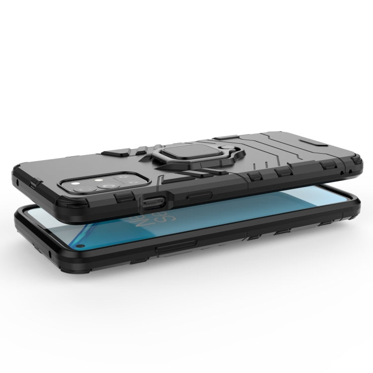 For OnePlus 9R Shockproof PC + TPU Protective Case with Magnetic Ring Holder