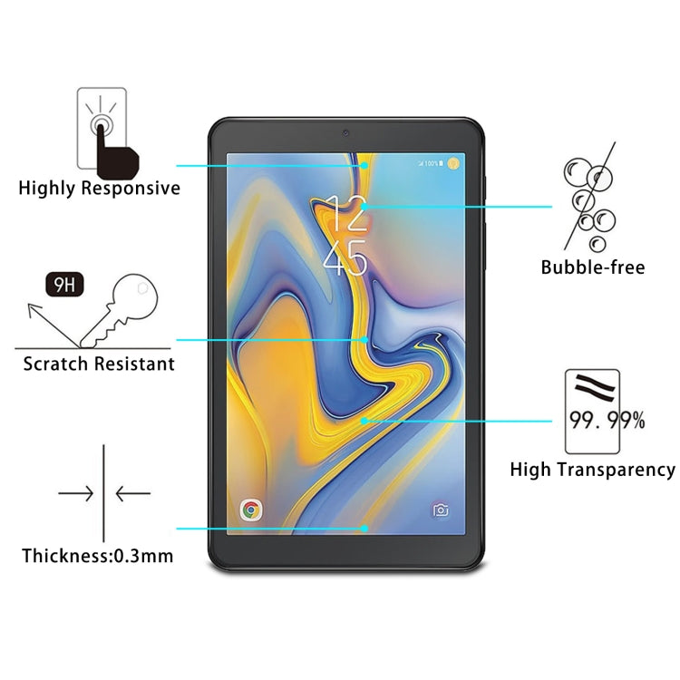 For Samsung Galaxy Tab A 8.0 SM-T387 25 PCS 9H 2.5D Explosion-proof Tempered Glass Film