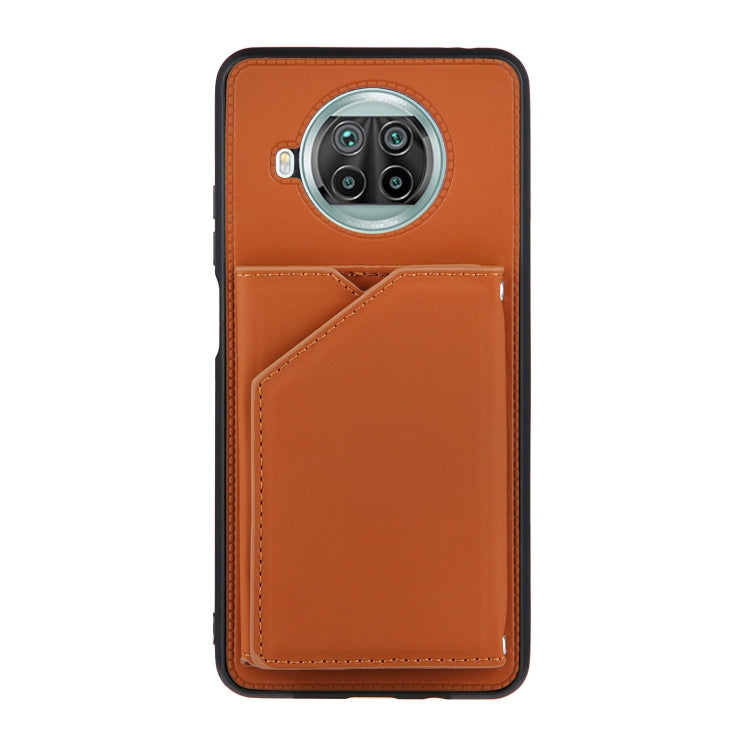 For Xiaomi Mi 10T Lite 5G Skin Feel PU + TPU + PC Back Cover Shockproof Case with Card Slots & Holder & Photo Frame