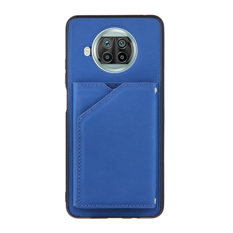 For Xiaomi Mi 10T Lite 5G Skin Feel PU + TPU + PC Back Cover Shockproof Case with Card Slots & Holder & Photo Frame