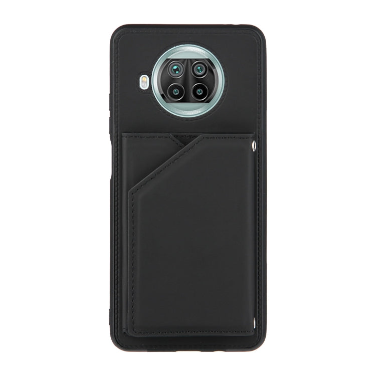 For Xiaomi Mi 10T Lite 5G Skin Feel PU + TPU + PC Back Cover Shockproof Case with Card Slots & Holder & Photo Frame