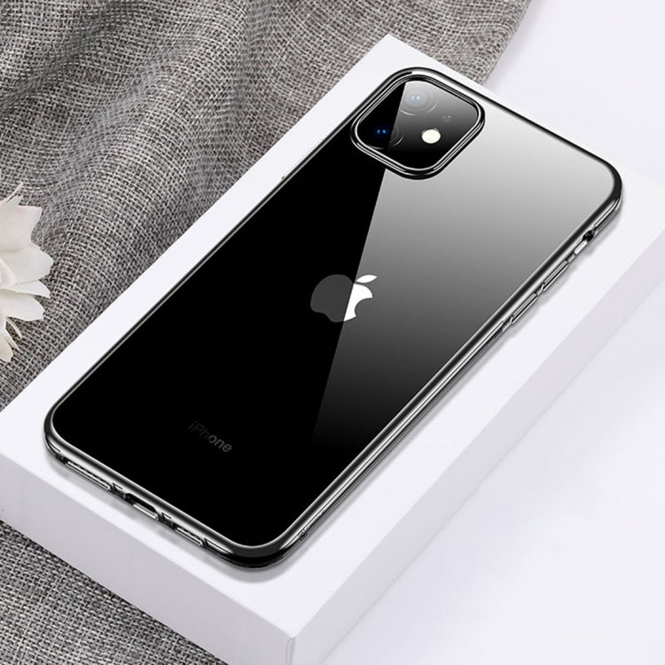 For iPhone 11 Pro CAFELE Flash Plating Series Transparent Anti-fingerprint Full Coverage Anti-fall Phone Soft Protective Case