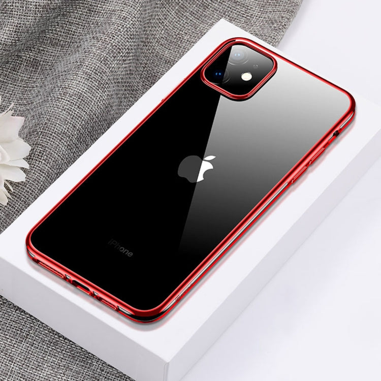For iPhone 11 Pro CAFELE Flash Plating Series Transparent Anti-fingerprint Full Coverage Anti-fall Phone Soft Protective Case