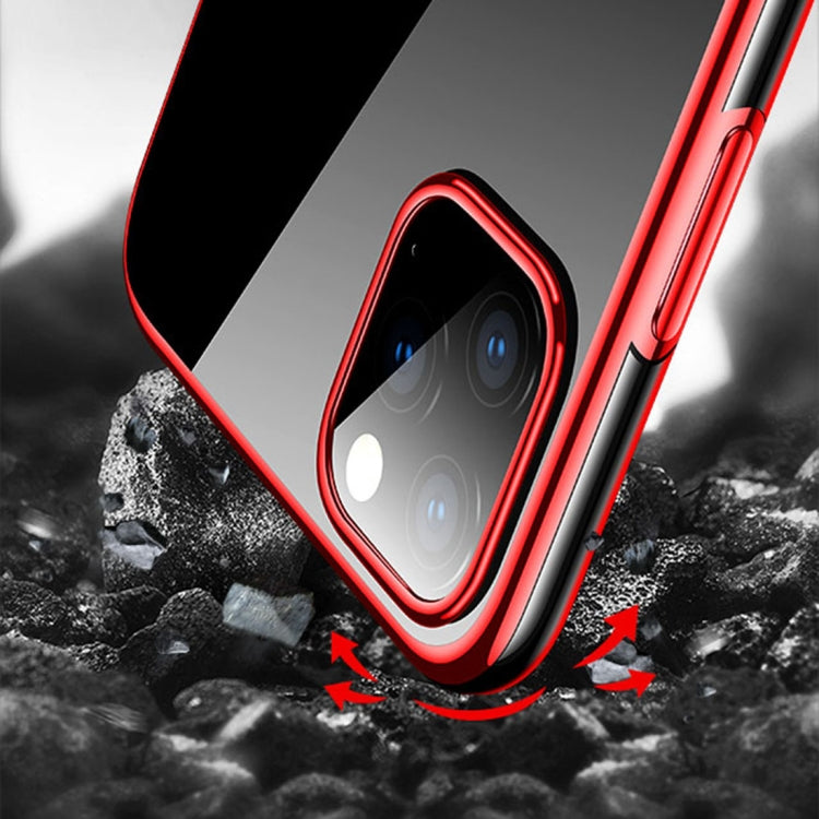 For iPhone 11 Pro CAFELE Flash Plating Series Transparent Anti-fingerprint Full Coverage Anti-fall Phone Soft Protective Case