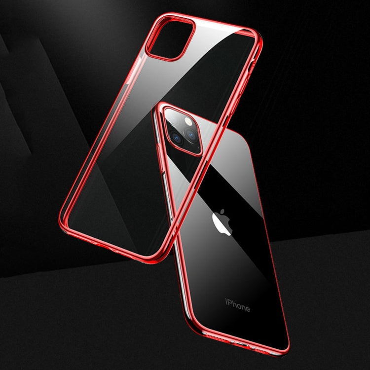 For iPhone 11 Pro CAFELE Flash Plating Series Transparent Anti-fingerprint Full Coverage Anti-fall Phone Soft Protective Case