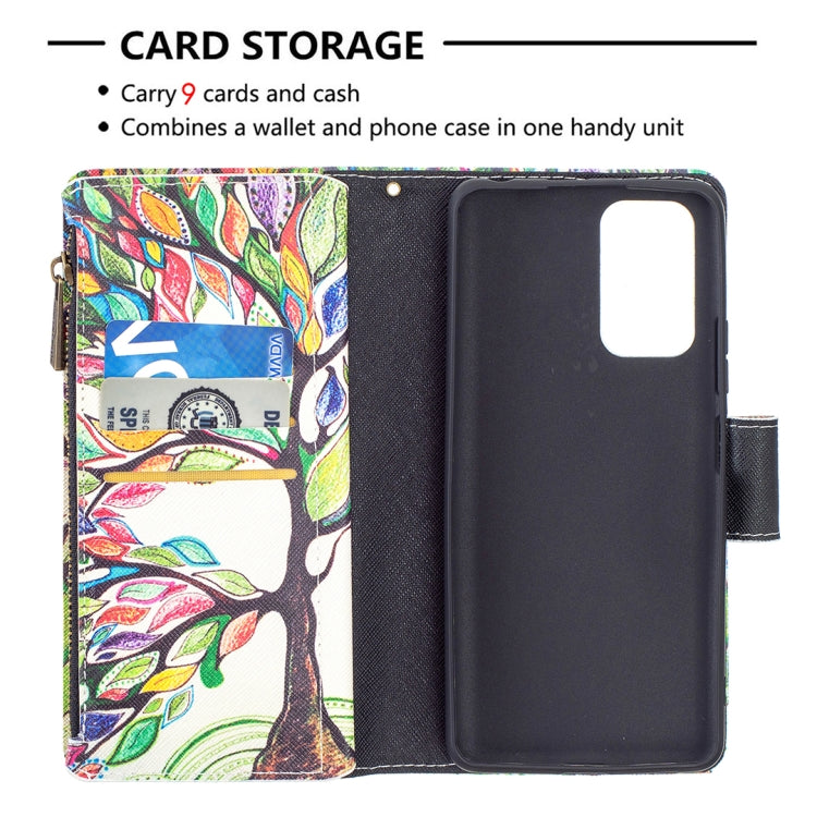For Xiaomi Redmi Note 10 Pro Colored Drawing Pattern Zipper Horizontal Flip Leather Case with Holder & Card Slots & Wallet