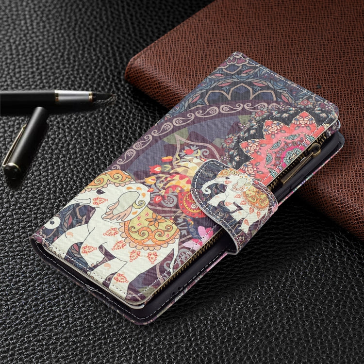For Xiaomi Mi 11i / Poco F3 / Redmi K40 / K40 Pro Colored Drawing Pattern Zipper Horizontal Flip Leather Case with Holder & Card Slots & Wallet