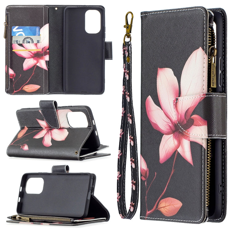 For Xiaomi Mi 11i / Poco F3 / Redmi K40 / K40 Pro Colored Drawing Pattern Zipper Horizontal Flip Leather Case with Holder & Card Slots & Wallet