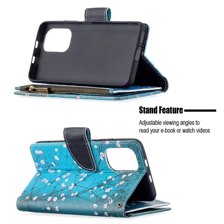 For Xiaomi Mi 11i / Poco F3 / Redmi K40 / K40 Pro Colored Drawing Pattern Zipper Horizontal Flip Leather Case with Holder & Card Slots & Wallet