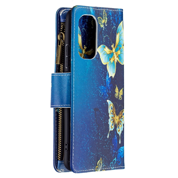 For Xiaomi Mi 11i / Poco F3 / Redmi K40 / K40 Pro Colored Drawing Pattern Zipper Horizontal Flip Leather Case with Holder & Card Slots & Wallet