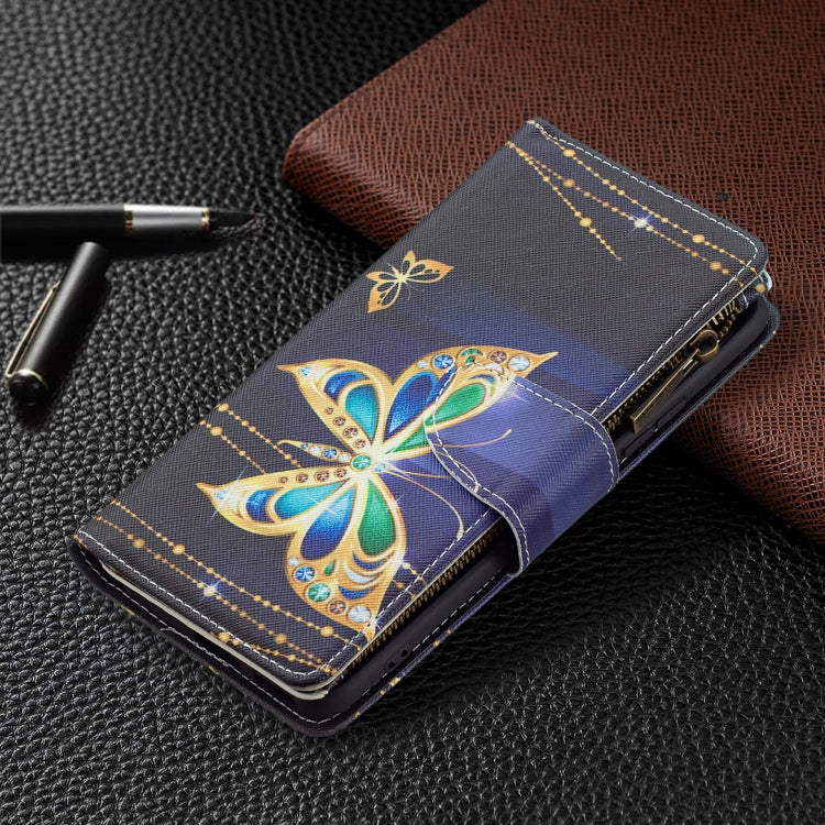 For Xiaomi Mi 11i / Poco F3 / Redmi K40 / K40 Pro Colored Drawing Pattern Zipper Horizontal Flip Leather Case with Holder & Card Slots & Wallet