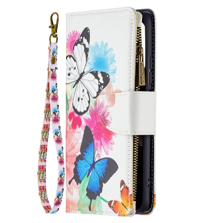 For Xiaomi Mi 11i / Poco F3 / Redmi K40 / K40 Pro Colored Drawing Pattern Zipper Horizontal Flip Leather Case with Holder & Card Slots & Wallet