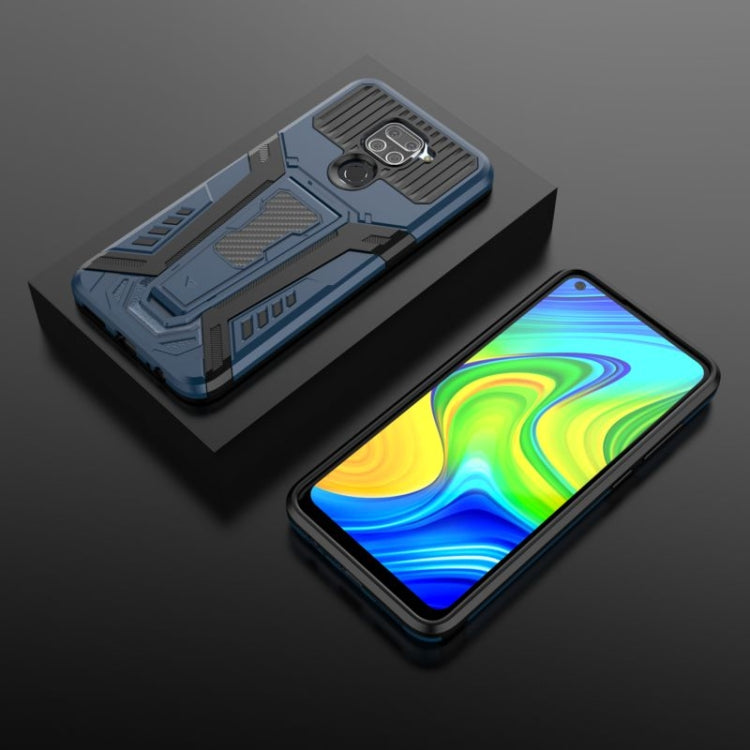 For Xiaomi Redmi Note 9 War Chariot Series Armor All-inclusive Shockproof PC + TPU Protective Case with Invisible Holder