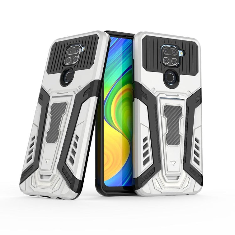 For Xiaomi Redmi Note 9 War Chariot Series Armor All-inclusive Shockproof PC + TPU Protective Case with Invisible Holder