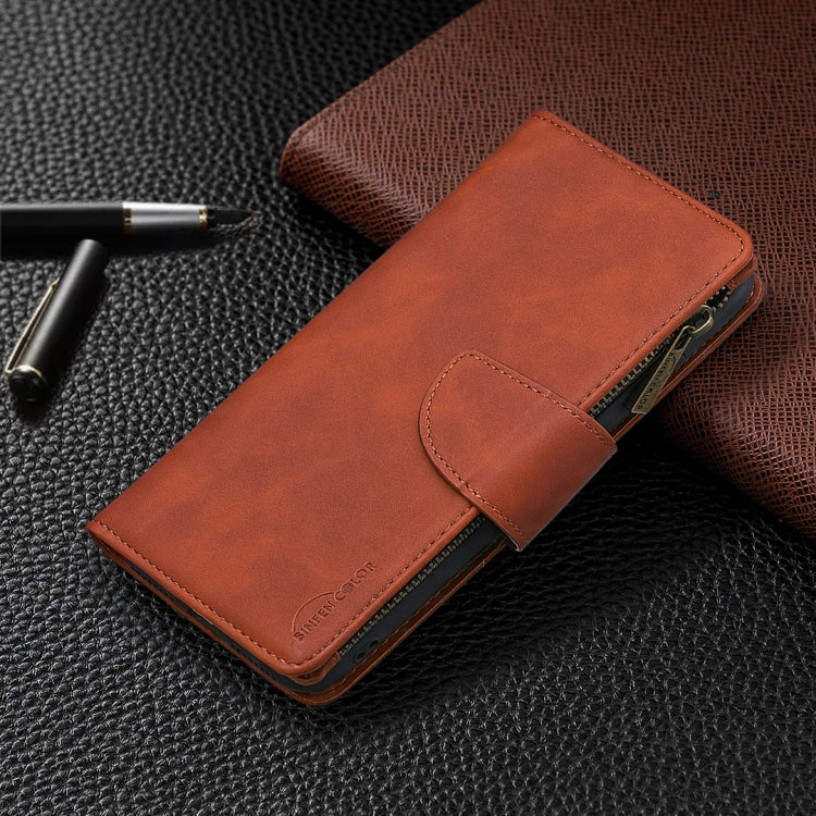 For Samsung Galaxy A52 5G / 4G Skin Feel Detachable Magnetic Zipper Horizontal Flip PU Leather Case with Multi-Card Slots & Holder & Wallet & Photo Frame & Lanyard