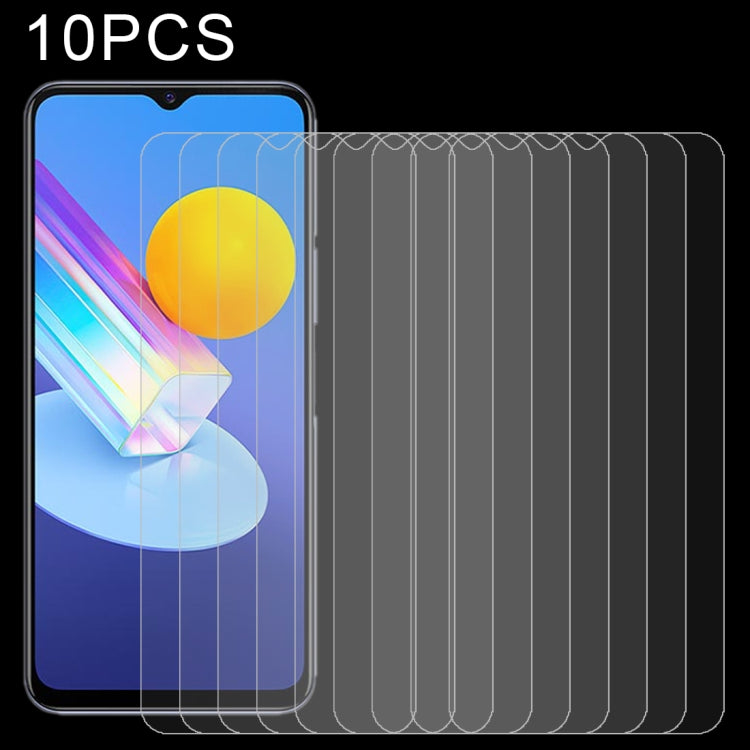 For vivo Y72 5G / Y02  / Y02s / Y35 5G / iQOO Z7i / Y11 2023 / Y02A / Y02t 10 PCS 0.26mm 9H 2.5D Tempered Glass Film