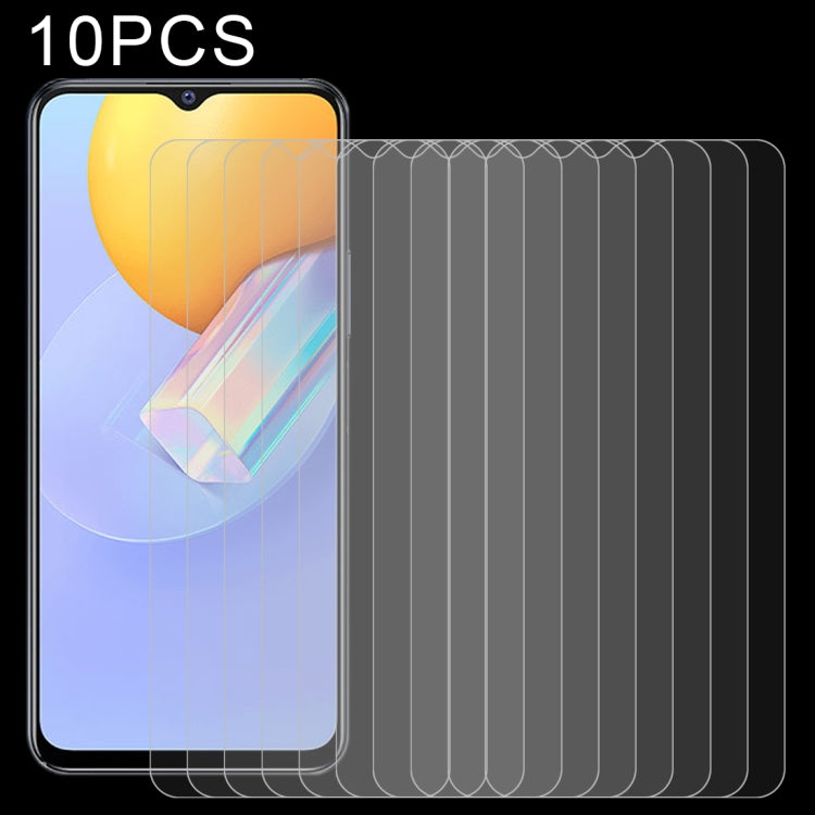 For vivo Y31 10 PCS 0.26mm 9H 2.5D Tempered Glass Film