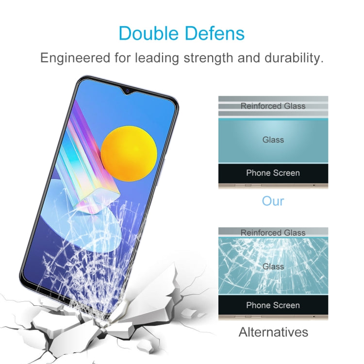 For vivo Y72 5G / Y02  / Y02s / iQOO Z7i / Y11 2023 / Y02A / Y02t 50 PCS 0.26mm 9H 2.5D Tempered Glass Film