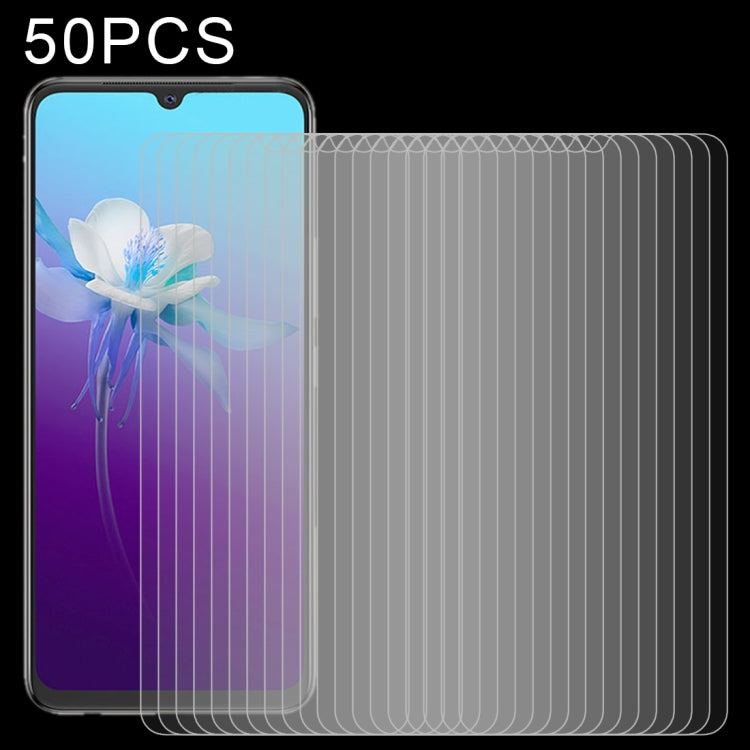 For vivo V20 2021 50 PCS 0.26mm 9H 2.5D Tempered Glass Film