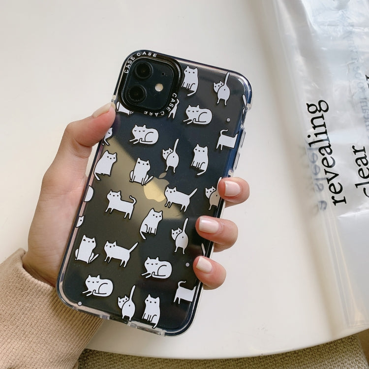 For iPhone SE 2022 / SE 2020 / 8 / 7 Double Color TPU Pattern Protective Case