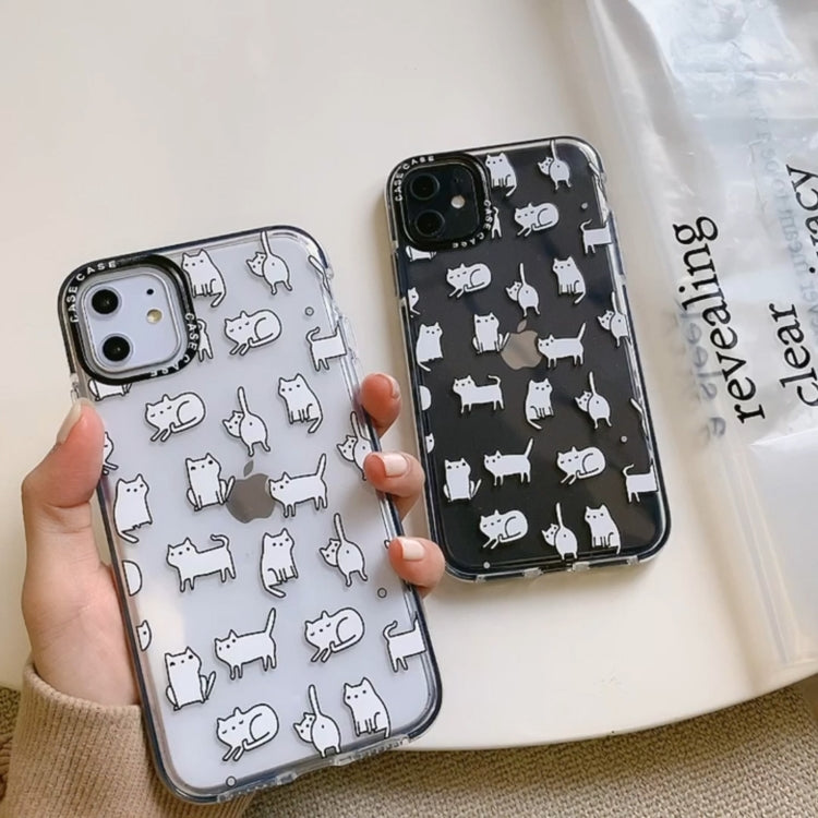 For iPhone SE 2022 / SE 2020 / 8 / 7 Double Color TPU Pattern Protective Case