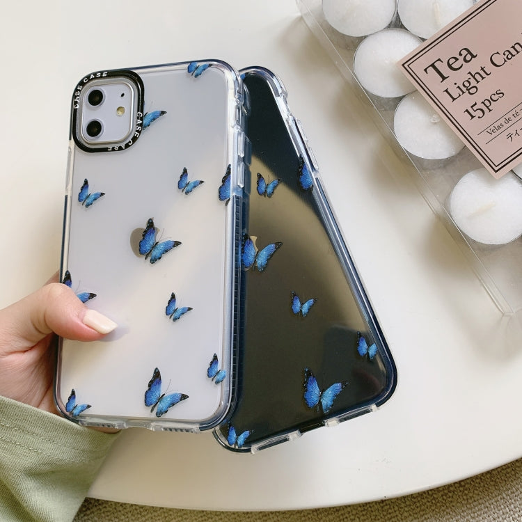 For iPhone SE 2022 / SE 2020 / 8 / 7 Double Color TPU Pattern Protective Case
